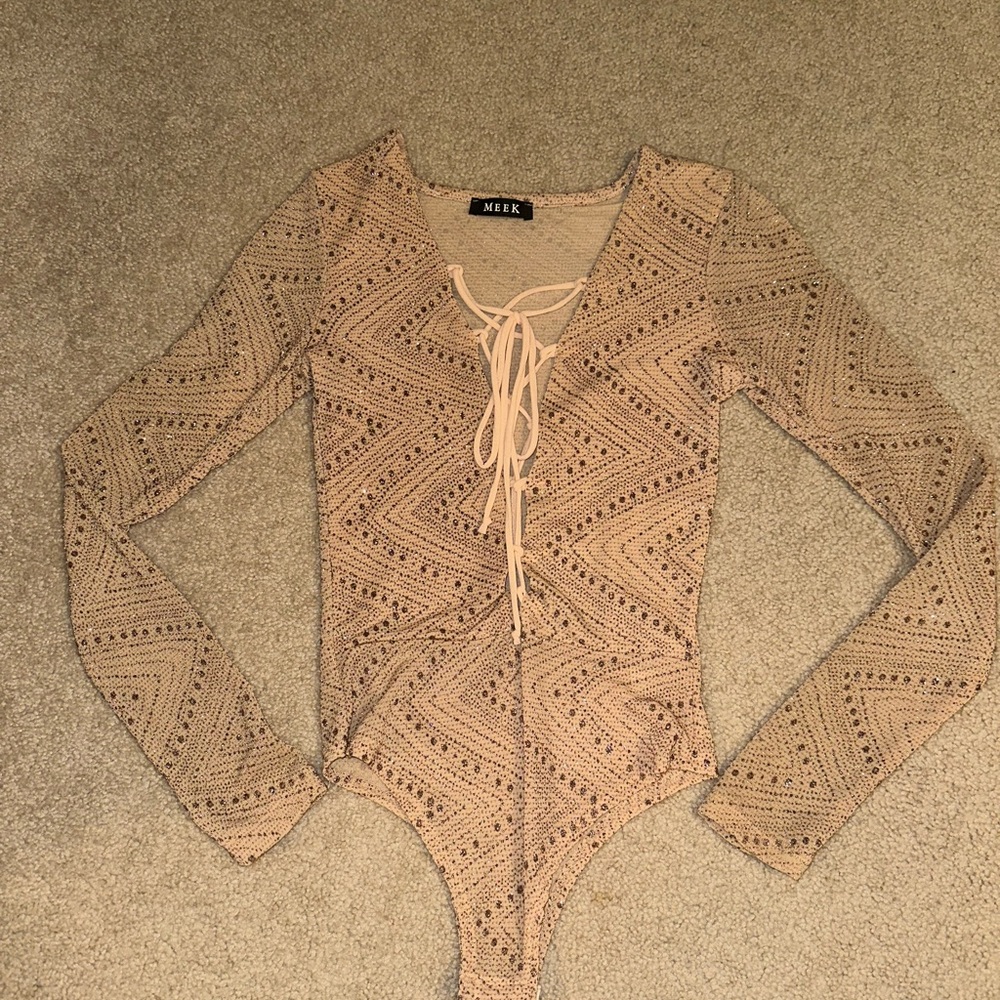 Long sleeve mesh bodysuit